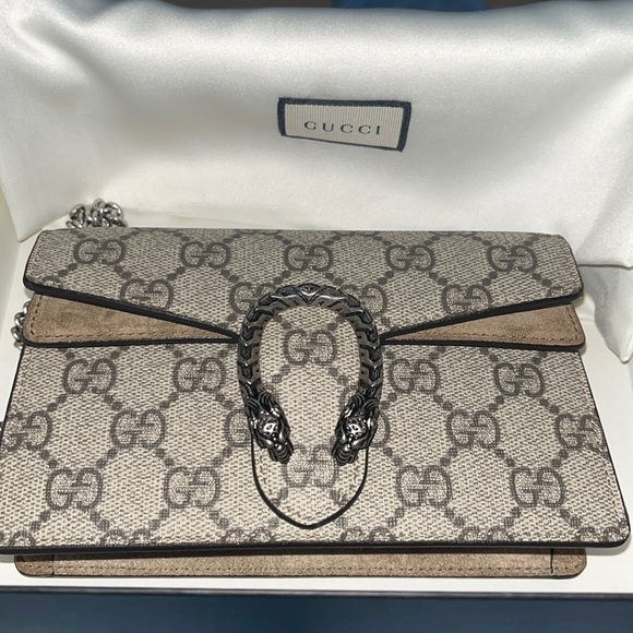 ⭐️SOLD⭐️BRAND NEW SUPER CUTE Dionysus GG Supreme super mini bag 🤎 - Picture 3 of 5